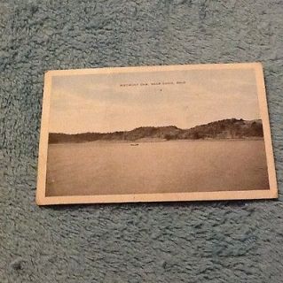 Vintage White Border Linen 1947 Piedmont Dam Cadiz Ohio Postcard
