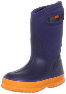 Bogs Boys Classic High Waterproof Rubber Rain Snow Boots Navy 71181