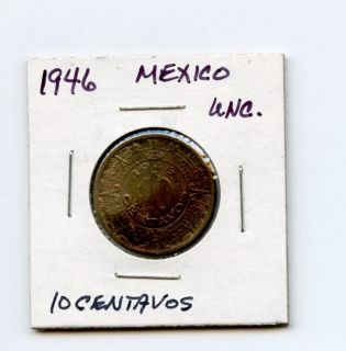1946 Mexico 10 Centavos Uncirculated