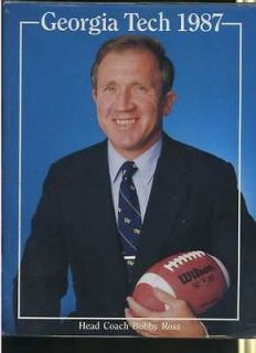 1987 Georgia Tech football media guide Bobby Ross MBX48