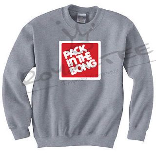 Pack In The Bong Crewneck Sweater 420 Marijuana OG Kush HUF Weed