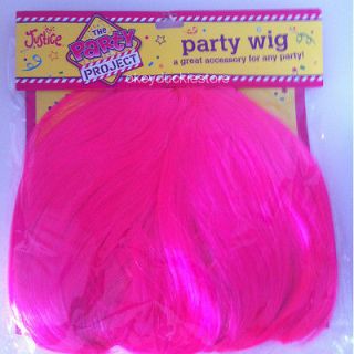 Party Project Bob Wig Blue Hot Pink Katy Lady Perry Gaga Girls Ages 6