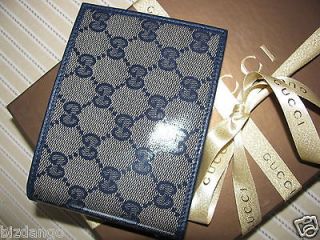 Coated Crystal GG mens wallet + Gucci GIFT BOX & Gucci Ribbon