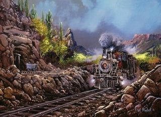 Ted Blaylock Steaming through Rio Verde Canyon Railways Train Jigsaw