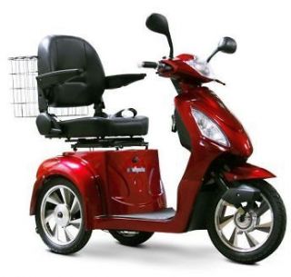 EW36 High Power Recreational 3 Wheel Mobility Scooter RED Color EW 36
