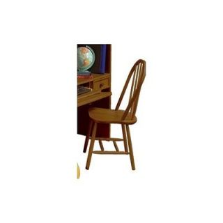 Bolton Furniture Mission Traditional Bow Back Desk Chair Honey