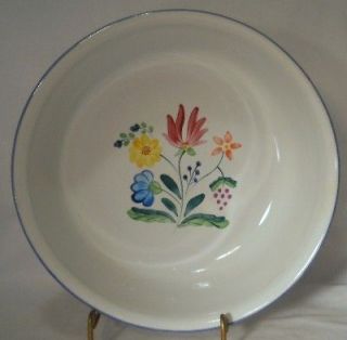 VILLAGE pottery Hungary BOUQUET pattern Round Serving Bowl 8 1/2