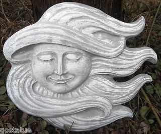 Huge blowing in the wind sun face plastic mold plaster concrete