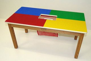 LEGO BLOCKS WORK WITH KIDS PLAY TABLE W/ STORAGE NET4 COLORS21 TALL