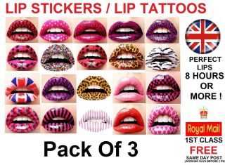 Lip Sticker Temporary Lips Tattoo Sticker Lip Transfer Lipstick