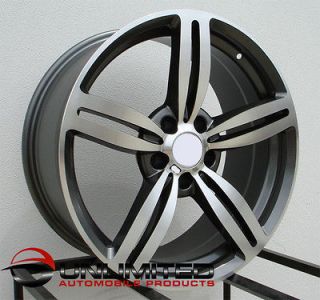 M6 Style Staggered GUNMETAL Wheels Rims Fit BMW E38 7 SERIES 1995 2001