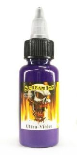 SCREAM TATTOO INK ULTRA VIOLET Bright Vibrant Color Supply (4 Sizes