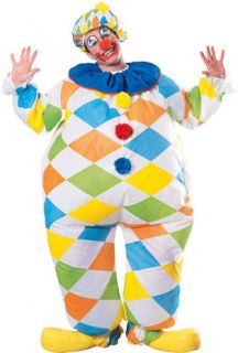 Adult Mens Or Womans Inflatable Clown Halloween Costume