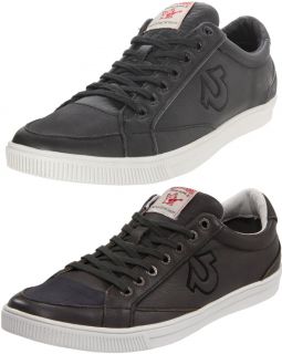 True Religion Mens Lambert Black or Grey Casual Fashion Sneakers Shoes
