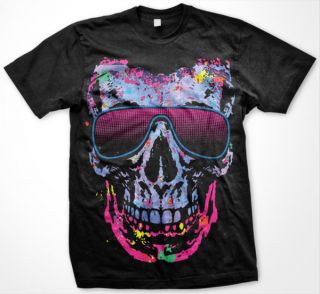 Shady Character Skull With Sunglasses T shirt Tee
