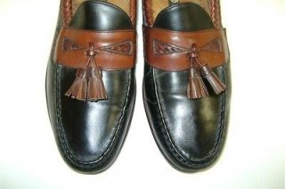 Mens Dress Shoes ALLEN EDMONDS Loafer Sz 13 B Black & Brown MAXFIELD