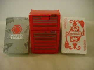 MATCO TOOLS TOOL BOX PLAYING CARDS TWO DECKS MADE IN USA UNOPENED