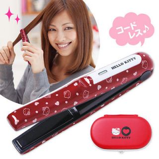 NEW Sanrio Hello Kitty compact cordless Hair flat curl iron