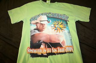Kenny Chesney Somewhere in The Sun Tour 2005 2 Sided Concert T Shirt