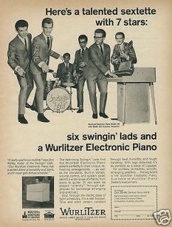 1965 WURLITZER Electronic Model 145 Piano 930 Aux Amp Swingin Lads