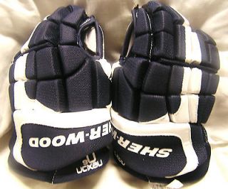 Sherwood Nexon U6 Hockey Glove Size 12 Navy/White