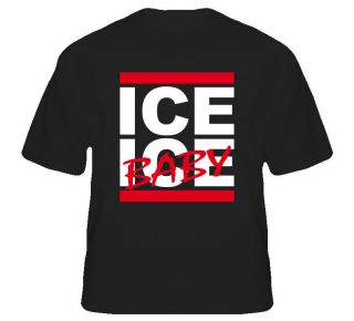 Ice Ice Baby Vanilla Ice Hip Hop Rap Run DMC T Shirt