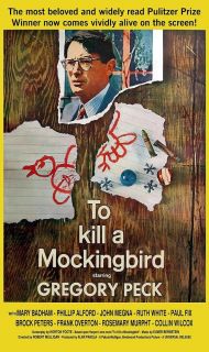 TO KILL A MOCKINGBIRD Movie Poster Gregory Peck RARE Print
