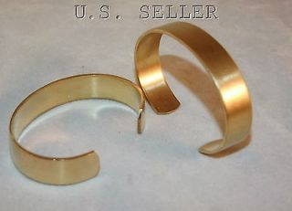 Brass Bracelet Cuff Blanks Wholesale Lot 3/4 inch Pkg Of 12