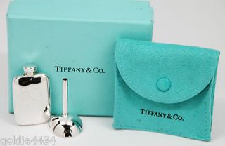 Tiffany & Co Sterling Silver PERFUME Bottle Flask & 925 Silver FUNNEL