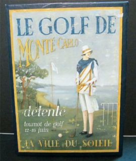 Blank Note Cards Vintage Golf Woman Golfer Nice France Collector Box