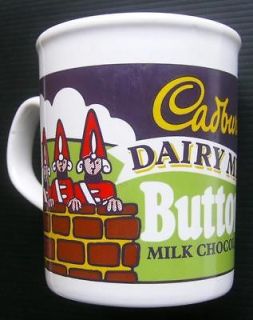 Cadburys Rare Mug Dairy Milk Buttons Humpty Dumpty Collectible Cup