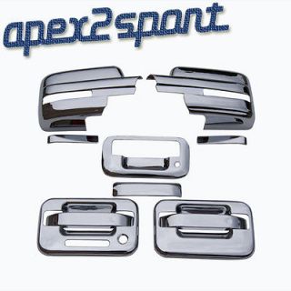 09 12 Ford F150 Chrome Door Handle Tailgate Mirror Covers Caps Set W