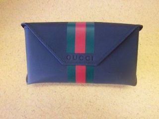 New Gucci Semi Soft (Large) Sunglass Case Black w/ Pouch 100%