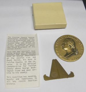 1982 George Washington 250th Birthday Bronze Medal, Medallic Arts Co.