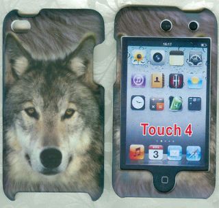 wolf hunting Hard Cover Case Skin rubberized iPod Touch 4 4G 4TH Gen