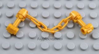 NEW Lego Ninjago Pearl GOLD NUNCHUCKS   minifigure weapon