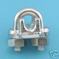 WIRE ROPE CLIPS 304 STAINLESS STEEL 1/16