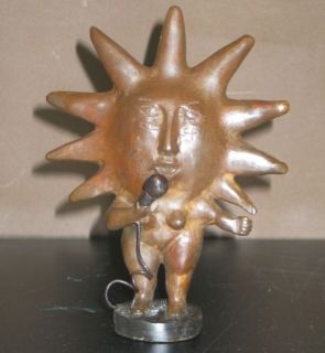 SERGIO BUSTAMANTE ROCK STAR BRONZE SCULPTURE SIGNED AND NUMBERED