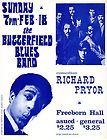 Richard Pryor,Butterfield Blues Band,Concert Handbill,UC Davis,1968