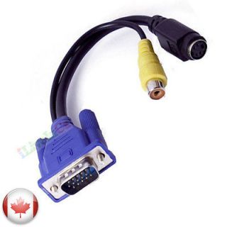 Newly listed VGA TO TV S VIDEO RCA COMPOSITE CABLE ADAPTER