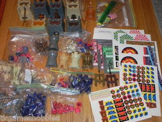 Huge Lot Tomy/Cadaco Crossbows and Catapults Game Parts
