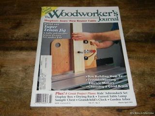 The Woodworkers Journal Mar/Apr 1993 Super Tenon Jig Box Building