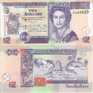 Dollars Banknote World Paper Money Currency Bill p60b 2002 Note Queen