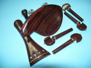 Violin Stuber Chin rest, Baroque Pegs, tailpiece set, Old Design