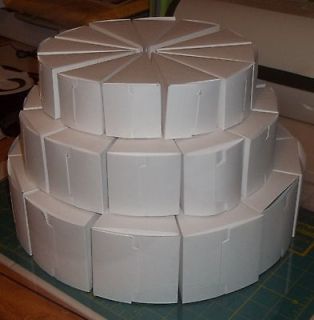 Cake Slice Centerpeice Favor Box   Package of 36 Cake Slice Boxes