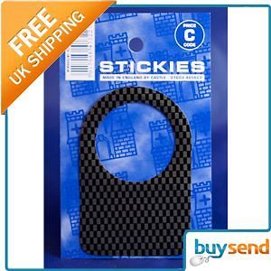 Black Large Key Scratch Sticky Sticker Car Accessory Protector Door