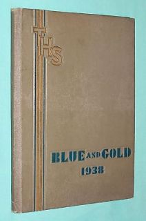 1938 Columbian High School Yearbook Tiffin Ohio OH