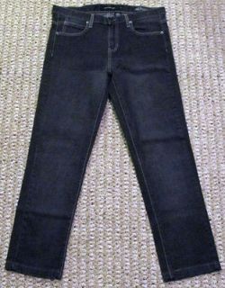 CALVIN KLEIN Distressed Mid Rise Stretch Skinny Jeans SZ 10 Black