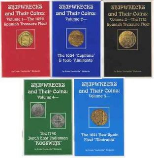 Shipwrecks and Their Coins Vol 1 5 Signed Spanish cobs