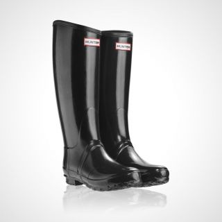 HUNTER REGENT NEOPRENE Wellington Tall Boots Black US sizes 6   9